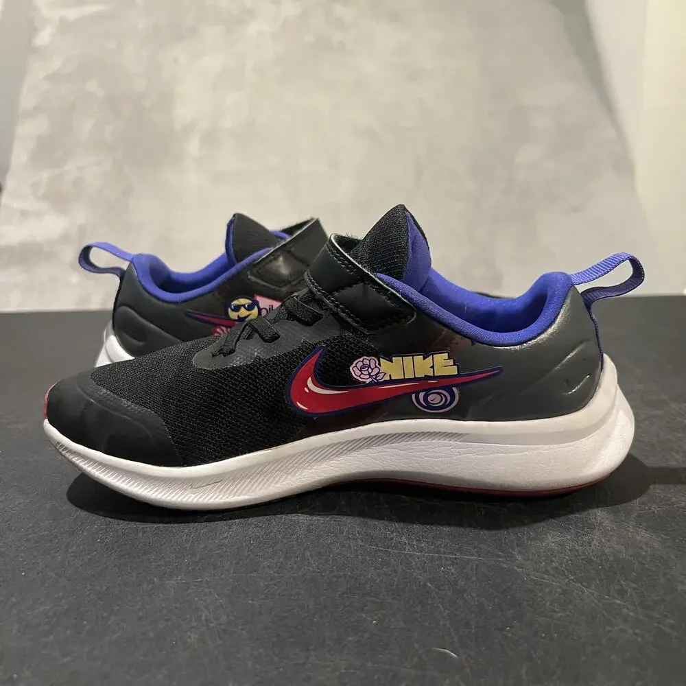 Nike Star Runner 3 Running Shoes Youth Size 3Y Black EasyOn Kids DJ4697-013